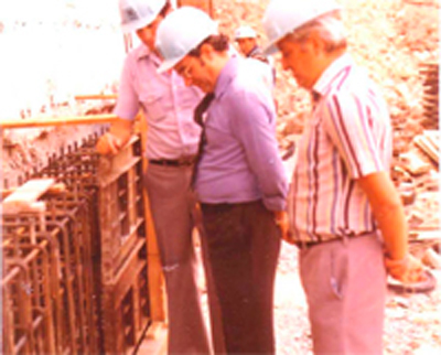 Julián Durante una Obra